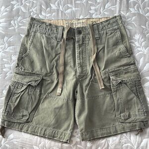 Abercrombie & Fitch Olive Cargo Shorts